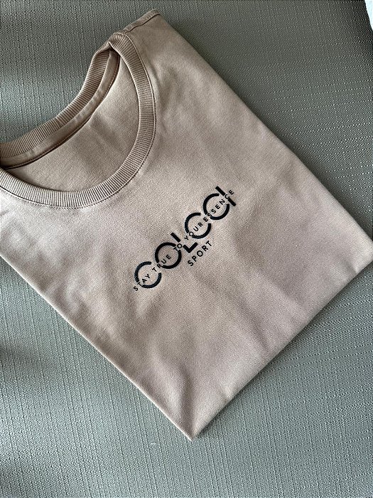 T-SHIRT COLCCI STAY TRUE - CAPUCCINO