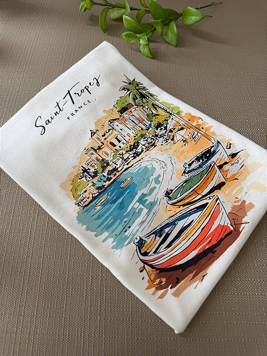 T-SHIRT DTF SAINT TROPEZ - BRANCO