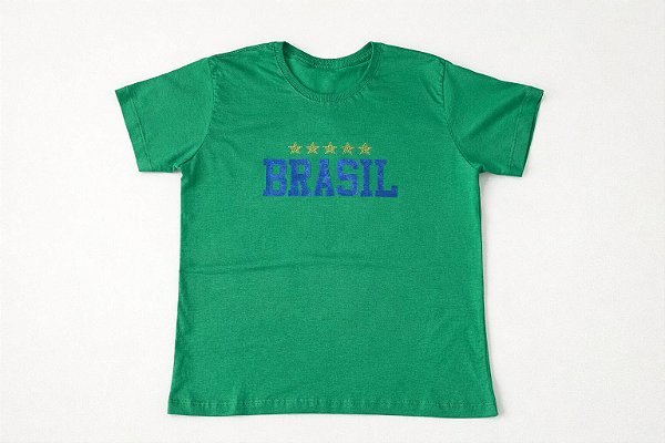 T-SHIRT DTF BRASIL CAMURÇA - VERDE BANDEIRA