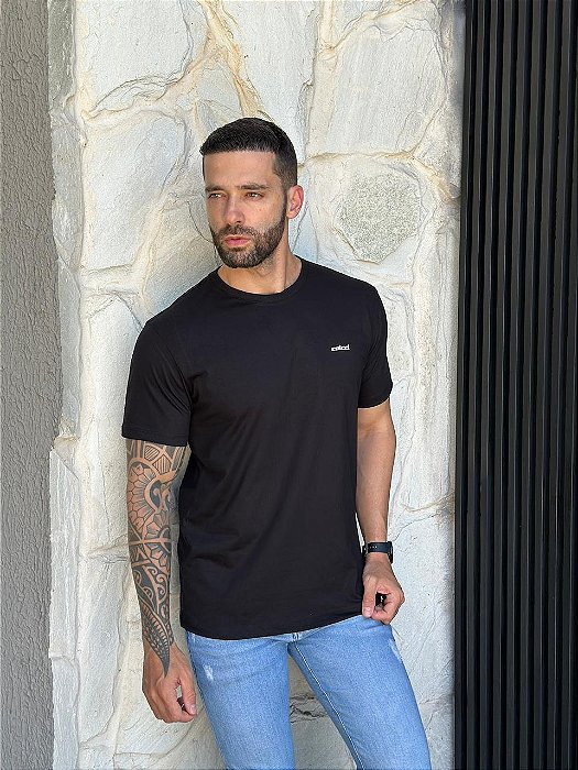 CAMISETA MASCULINA COLCCI BASICA - PRETO