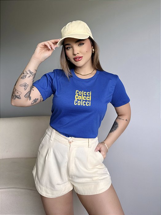 T-SHIRT COLCCI COLCCI COLCCI - AZUL BIC