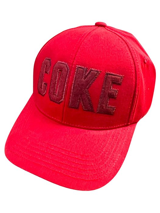 BONE COCA COLA BORDADO LASER FRONTAL VERMELHO