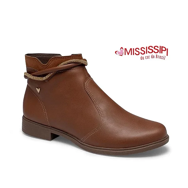BOTA MISSISSIPI DE CANO CURTO MARROM MC862