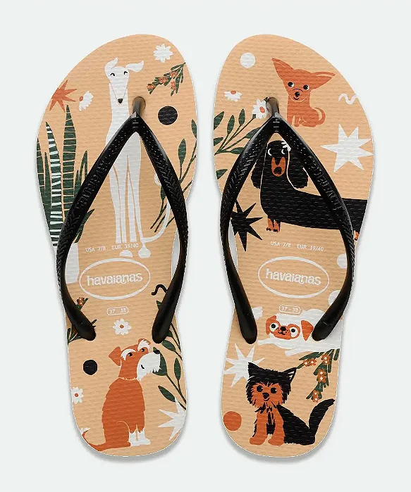 Chinelo Havaianas Feminino Slim Pets