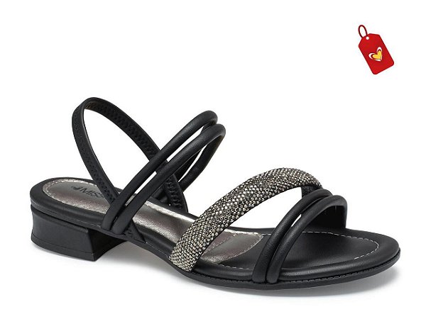 Sandália Mississipi Feminina de Salto Baixo Mb423