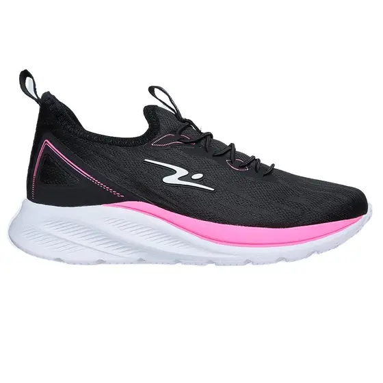 TENIS FEMININO ADRUN SPEED FLEX PRETO/ROSA 10711