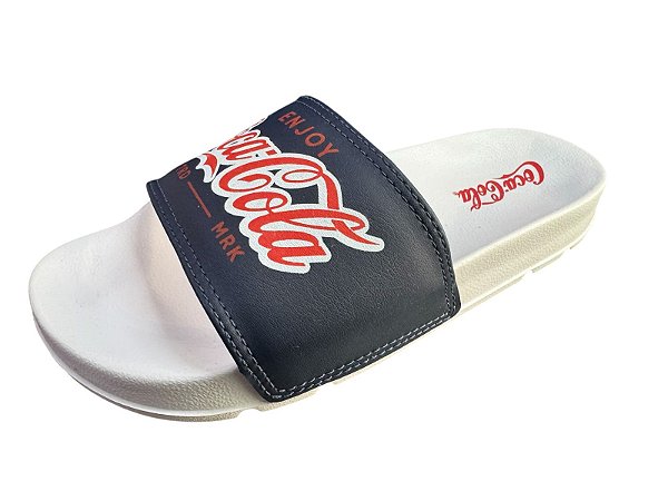 Chinelo Coca-Cola Slide Groove Unissex Branco