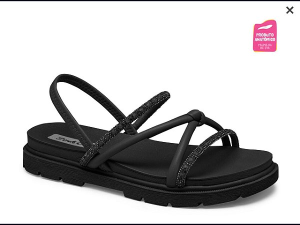 Sandália Flat Infantil Pink Cats – Preto V4913