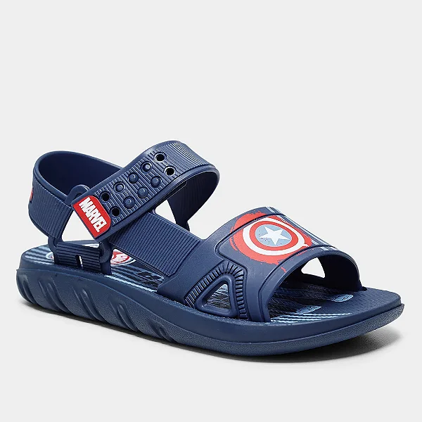 Sandália Infantil Grendene Kids Marvel Web Menino – Azul 22860