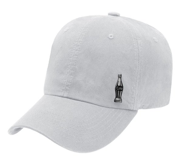 BONE COCA COLA BASICO METAL COKE GARRAFINHA JULIA PT U BRANCO BRANCO 101