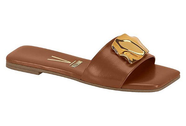 Rasteira Feminina Tamanco Vizzano Detalhe Metal 6553-100