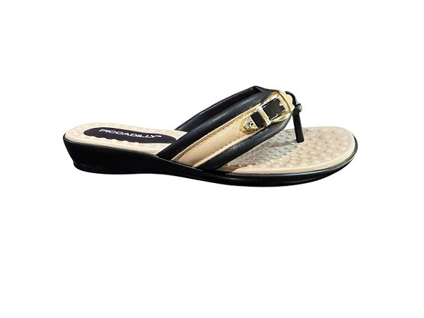 Piccadilly Chinelo Anabela Feminino Salto 3 cm Ref. 500410