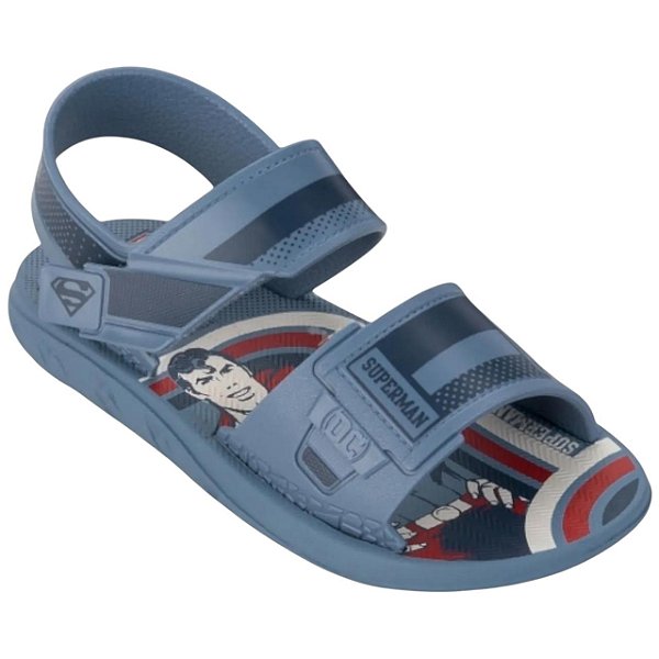 Sandália Infantil Grendene Liga da Justiça 23206 – Azul/Bege