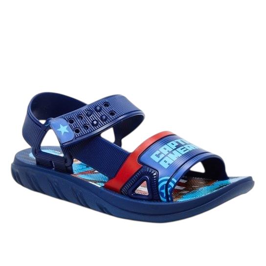 Sandália Infantil Grendene Marvel Homem Aranha Challenge - Azul+Vermelho 23204