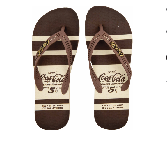Chinelo Masculino Coca-Cola Original CC4854 – Off White/Marrom