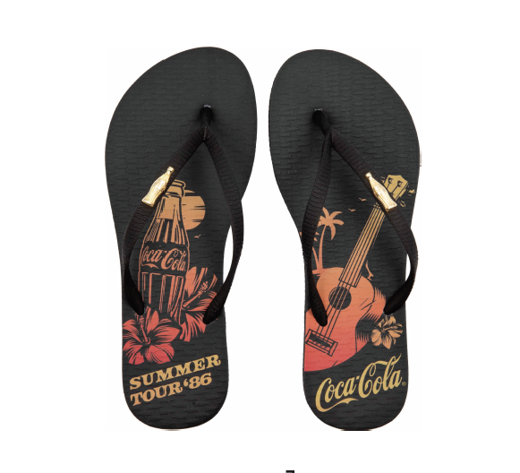 Chinelo Feminino Coca-Cola Preto – CC4821