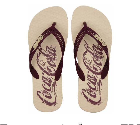 Chinelo Masculino Coca-Cola Refraction CC4851 – Off White/Bordô