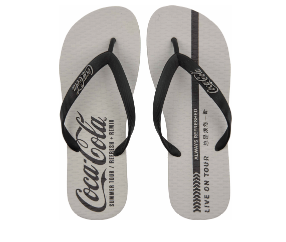 Chinelo Masculino Coca-Cola EADS CC4849 – Cinza & Preto
