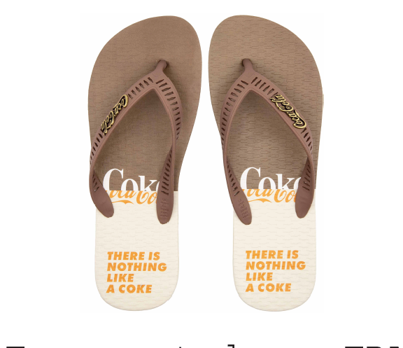 Chinelo Masculino Coca-Cola CC4840 – Off White & Marrom