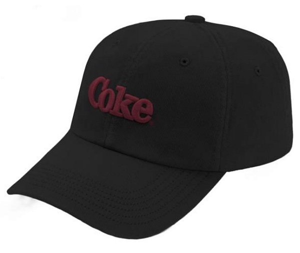 BONE COCA COLA BORDADO EVA FRONTAL MEDITERRANEO PT U PRETO PRETO 102