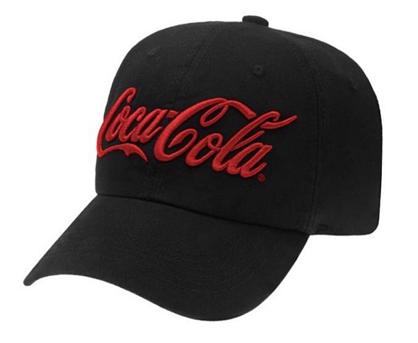 BONE COCA COLA BASICO BORDADO NOME FRONTAL JULIA PT U PRETO PRETO 102