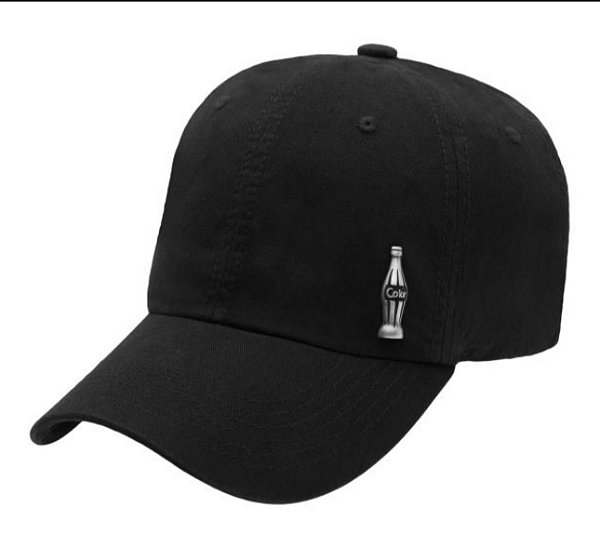 BONE COCA COLA BASICO METAL COKE GARRAFINHA JULIA PT U PRETO PRETO 102