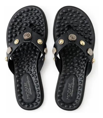 Chinelo Modare Ultra Conforto Feminino 7162.333 Preto