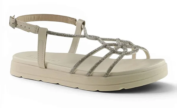 Sandália Feminina Moleca com Strass 5490.131