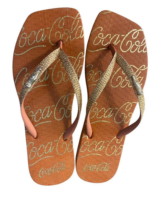 Sandália Feminina Coca-Cola com Glitter CC5039