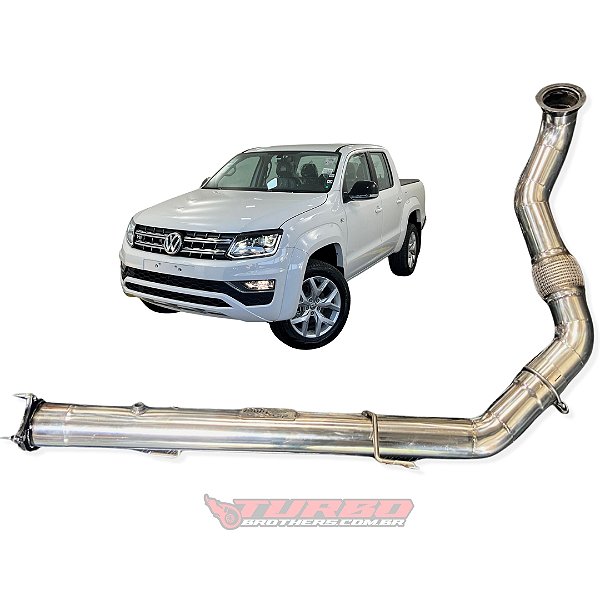 Downpipe Amarok V6 3 polegadas Inox 304