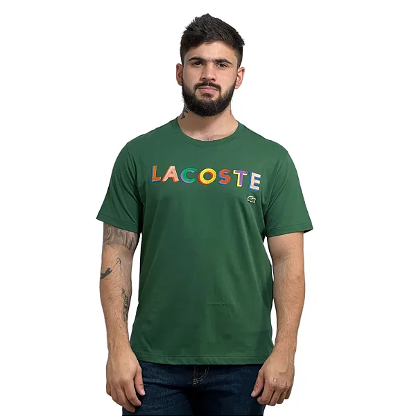 Camiseta Lacoste Live Letreiro