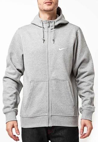 Moletom Nike Swoosh Cinza