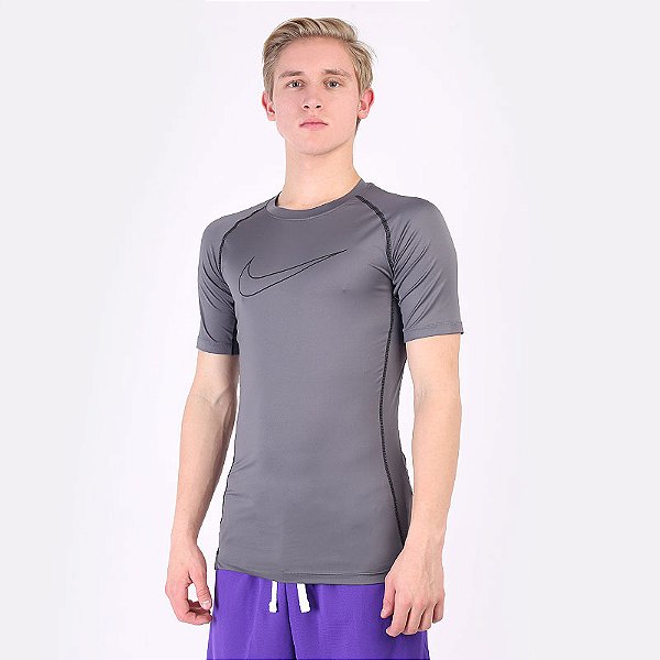 Camiseta Nike Pro Cinza