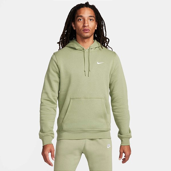Moletom Nike Club Swoosh Verde 611457-386