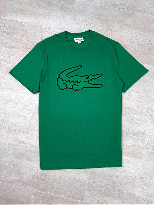 Camiseta Lacoste Big Croc Verde TH6436