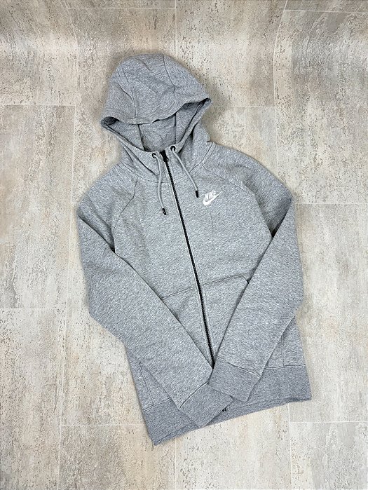 Moletom Nike Sportswear Essential Cinza Feminino