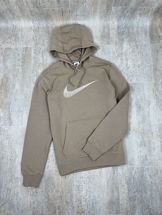 Moletom Nike Swoosh Recort Bege