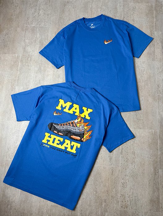 Camiseta Nike Sportswear M90 Fire Azul