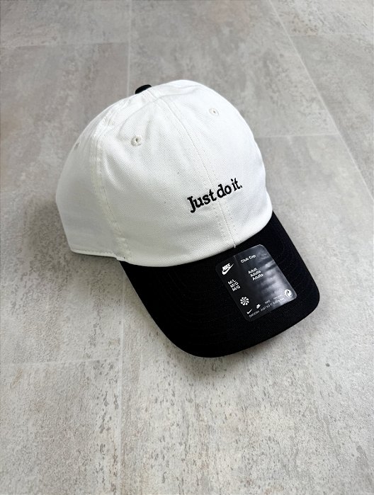 Boné Nike Just do It Off White Black
