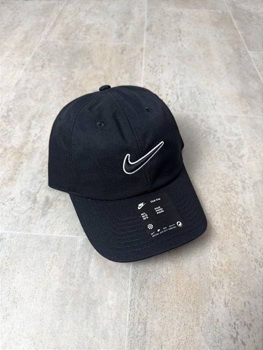 Boné Nike Club Swoosh Preto