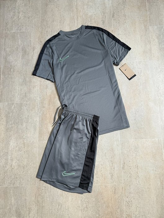 Conjunto Dri Fit Academy 23 Cinza