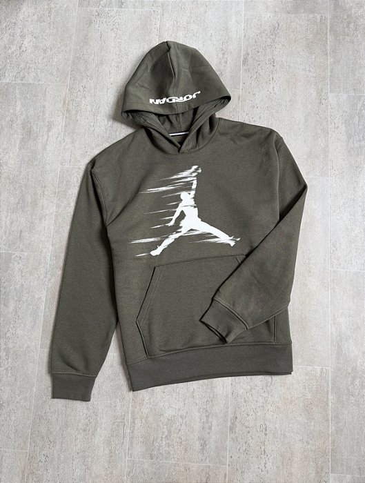 Moletom Jordan Flash Jumpman Verde Caqui