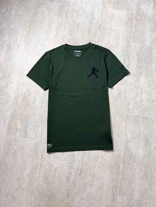 Camiseta Lacoste Djokovic Verde Escuro