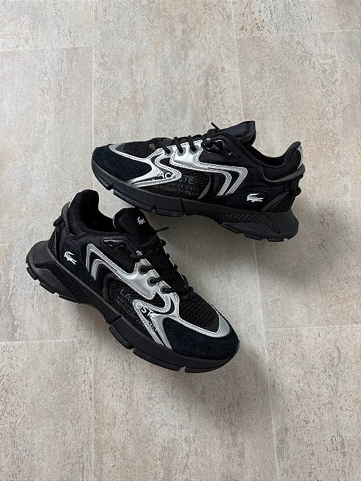 Tênis Lacoste L003 Neo Preto/Prata