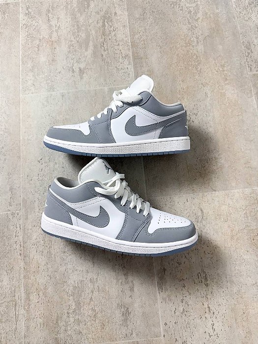 Tênis Air Jordan 1 Low Wolf Grey - DFR.Clothing