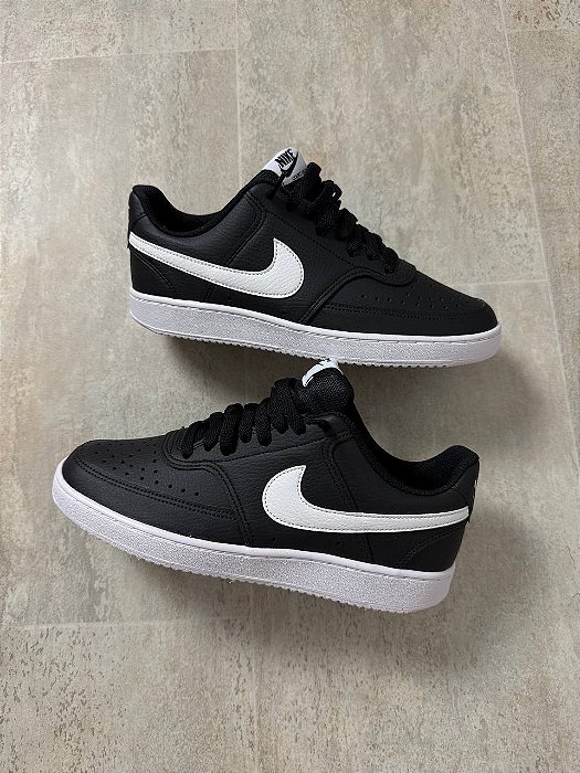 Tênis Nike Court Vision Black White
