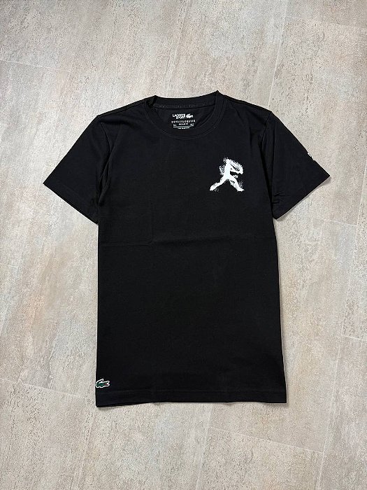 Camiseta Lacoste Djokovic Preta 2026