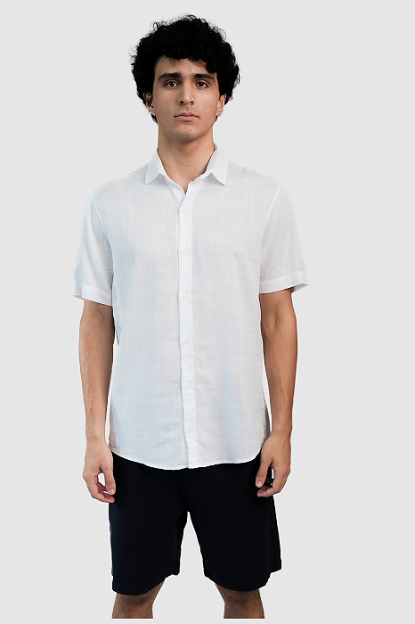 Camisa Aberta Puro Linho