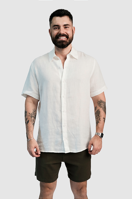 Camisa Aberta Botânica