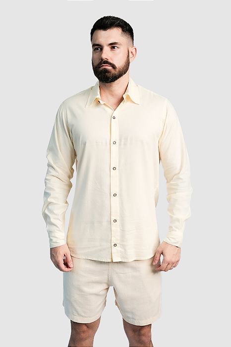 Camisa Manga Longa Aberta Levi Classic